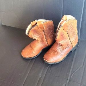 ACME real leather toddler cowboy boots